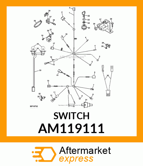 SWITCH, IGNITION AM119111