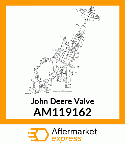 VALVE, HYDROSTATIC STEERING AM119162