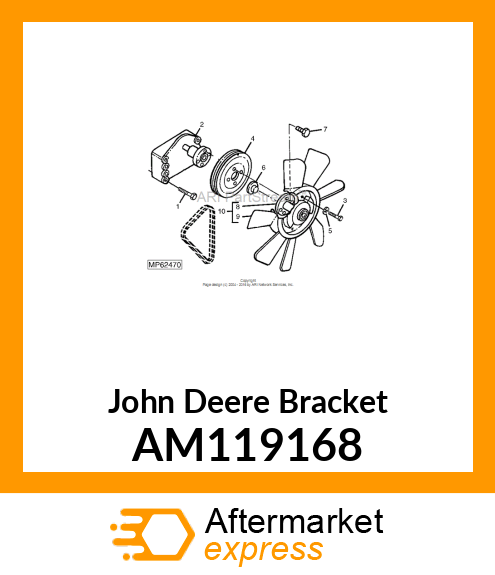 BRACKET, FAN DRIVE COMPLETE(EXPORT) AM119168