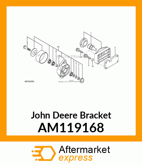 BRACKET, FAN DRIVE COMPLETE(EXPORT) AM119168