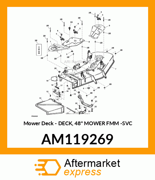 Mower Deck - DECK, 48" MOWER FMM -SVC AM119269