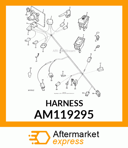 Wiring Harness - HARNESS, WIRING A/C AM119295