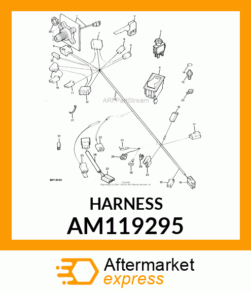 Wiring Harness - HARNESS, WIRING A/C AM119295