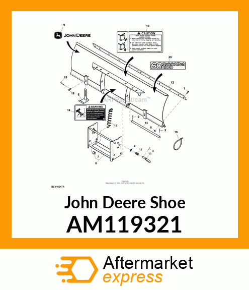 SHOE, WELDED SKID AM119321