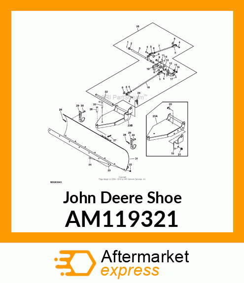 SHOE, WELDED SKID AM119321