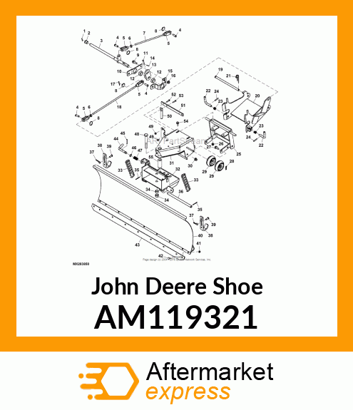 SHOE, WELDED SKID AM119321