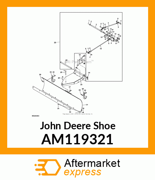 SHOE, WELDED SKID AM119321