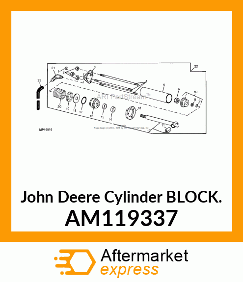 SWING CYLINDER SERVICE ASSY. AM119337