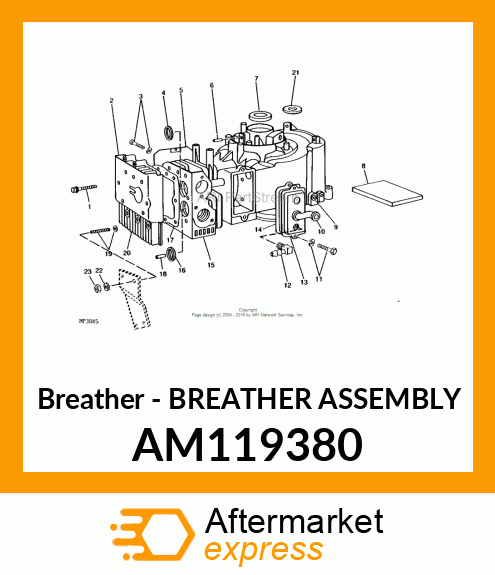 Breather - BREATHER ASSEMBLY AM119380