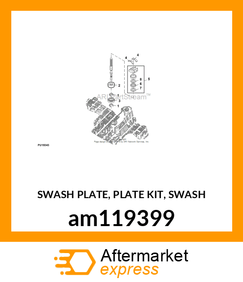 SWASH PLATE, PLATE KIT, SWASH am119399