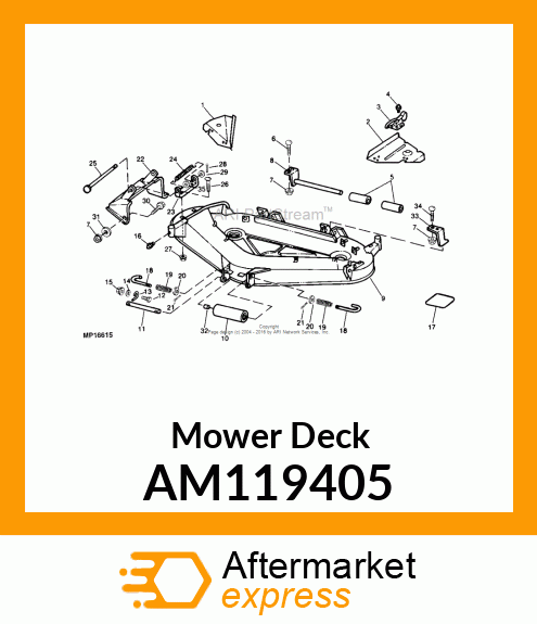 Mower Deck AM119405