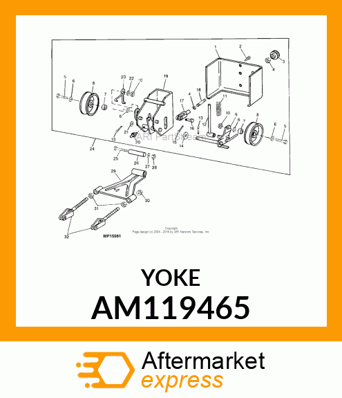 YOKE, WELDED AM119465