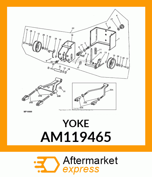 YOKE, WELDED AM119465