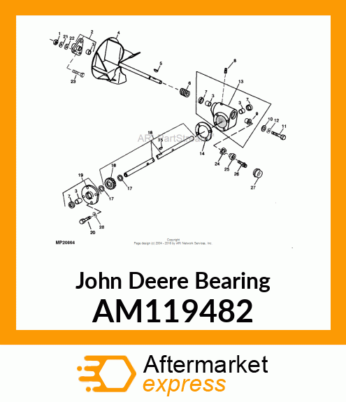 BEARING, IMPELLER ASSY AM119482