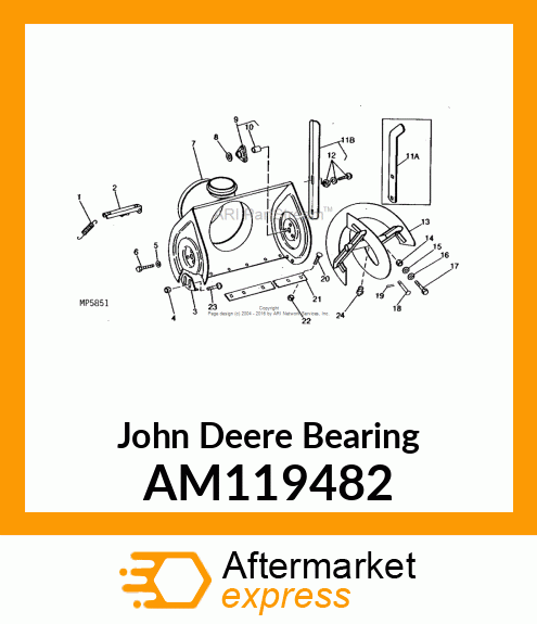 BEARING, IMPELLER ASSY AM119482