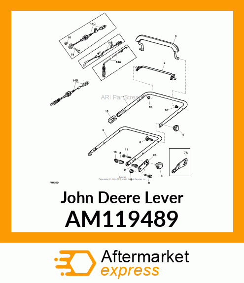 LEVER, UPPER ASSY AM119489