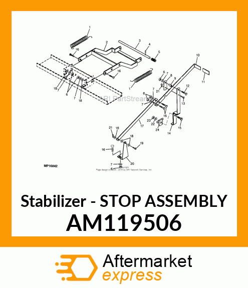 Stabilizer - STOP ASSEMBLY AM119506