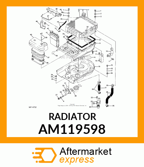 Radiator AM119598
