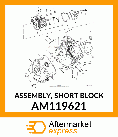 Short Block Assembly AM119621
