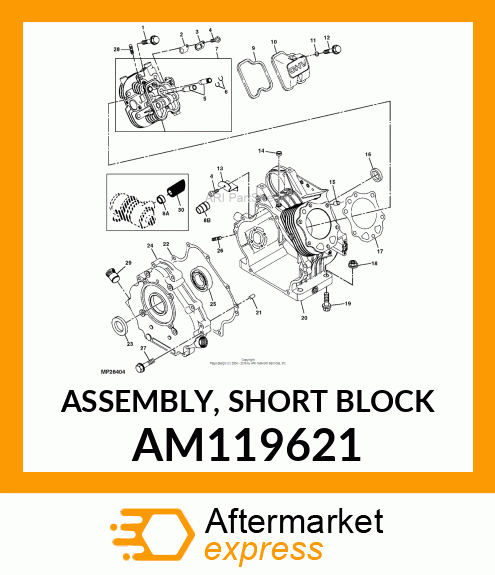 Short Block Assembly AM119621