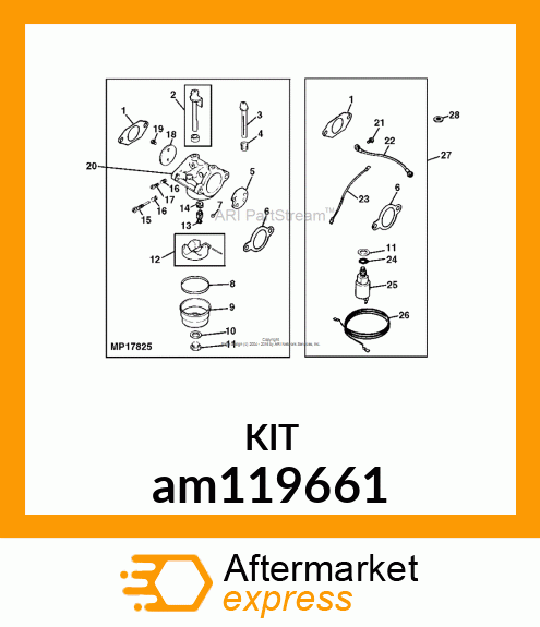 KIT, CARBURETOR am119661