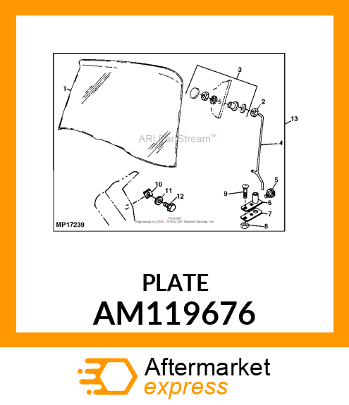 PLATE, WELDED AM119676