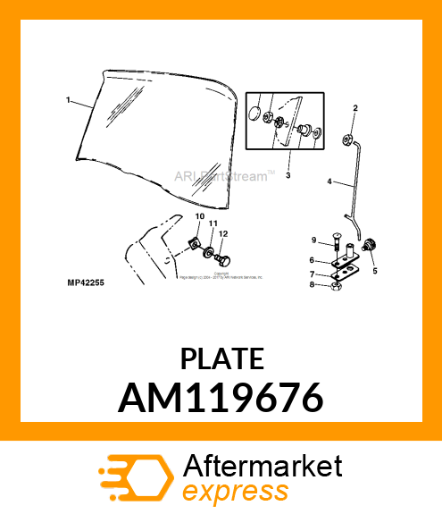 PLATE, WELDED AM119676