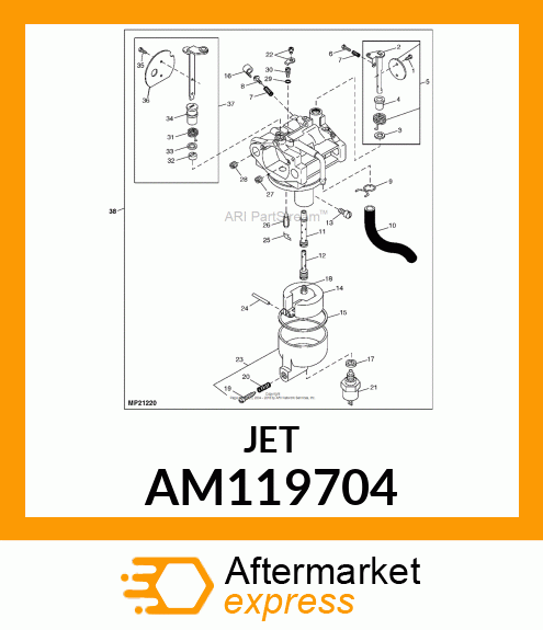 KIT, MAIN JETS (HIGH ALTITUDE) AM119704