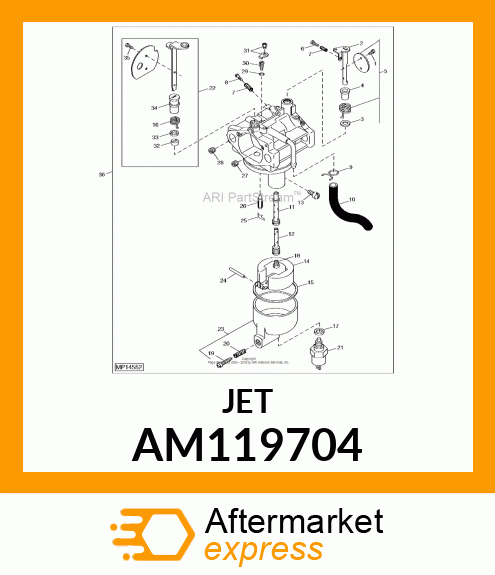 KIT, MAIN JETS (HIGH ALTITUDE) AM119704