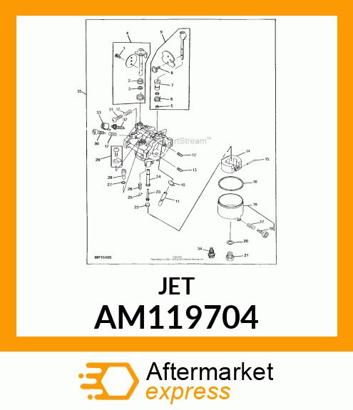 KIT, MAIN JETS (HIGH ALTITUDE) AM119704