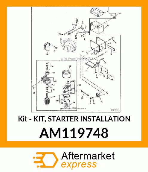 Kit - KIT, STARTER INSTALLATION AM119748