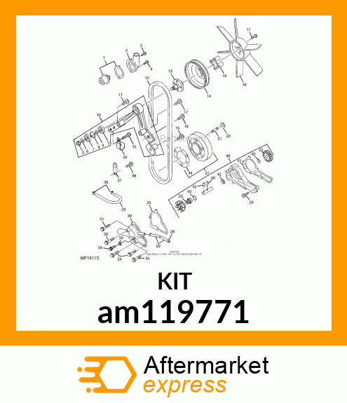 KIT, ENGINE GASKET am119771