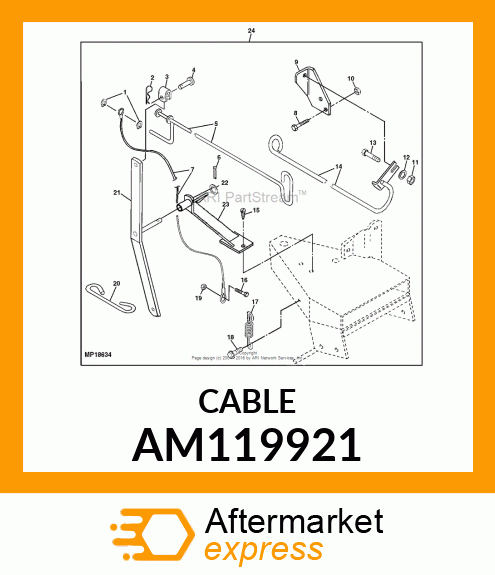 CABLE, ANGLING AM119921