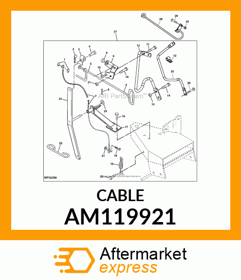 CABLE, ANGLING AM119921