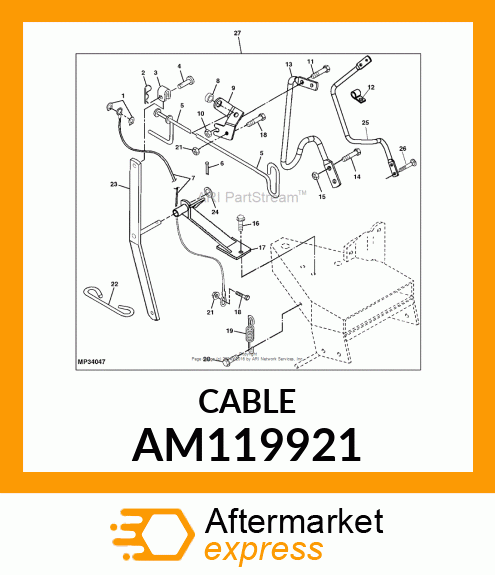 CABLE, ANGLING AM119921