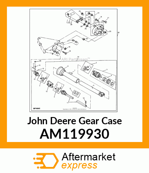 CASE, GEAR 900 SERIES JD HITCH AM119930