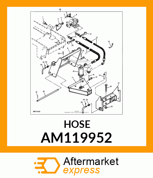 HOSE, HYDRAULIC (FRONT ATTACHMENT) AM119952