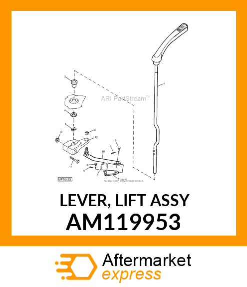 LEVER, LIFT ASSY AM119953