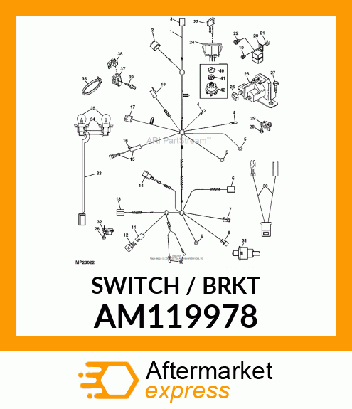 SWITCH, SWITCH, ASSY NEUTRAL RETURN AM119978