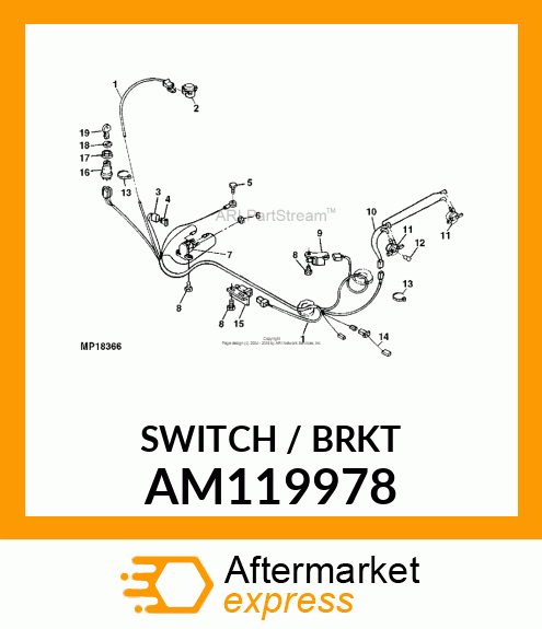 SWITCH, SWITCH, ASSY NEUTRAL RETURN AM119978