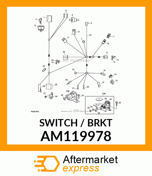 SWITCH, SWITCH, ASSY NEUTRAL RETURN AM119978