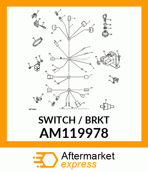 SWITCH, SWITCH, ASSY NEUTRAL RETURN AM119978