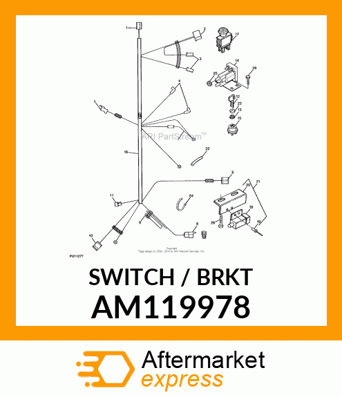 SWITCH, SWITCH, ASSY NEUTRAL RETURN AM119978