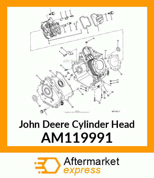 HEAD, CYLINDER AM119991