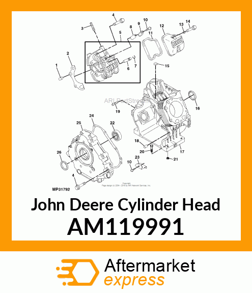 HEAD, CYLINDER AM119991