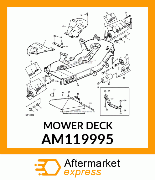 DECK, 48" MOWER REPLACEMENT /EO140 AM119995