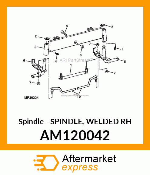 Spindle - SPINDLE, WELDED RH AM120042