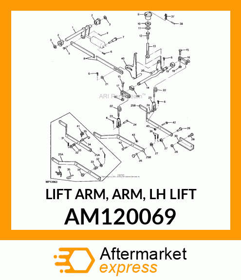 LIFT ARM, ARM, LH LIFT AM120069