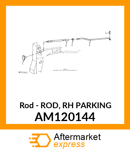 Rod - ROD, RH PARKING AM120144