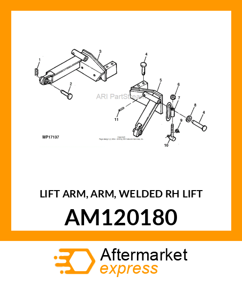 Lift Arm AM120180